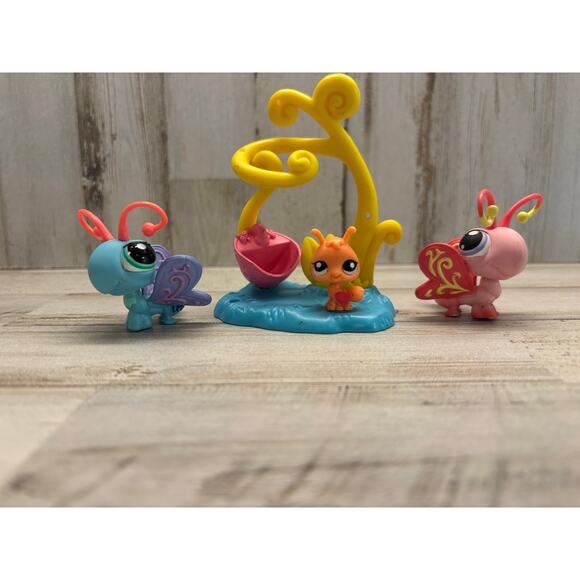 Littlest Pet Shop Vintage LPS Butterfly Lot EUC - Picture 1 of 2